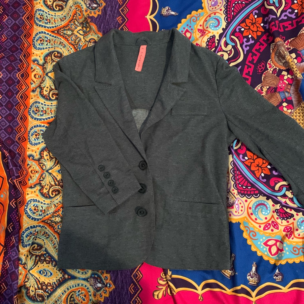 Eight Sixty Brand Blue Stretch Blazer Size Medium